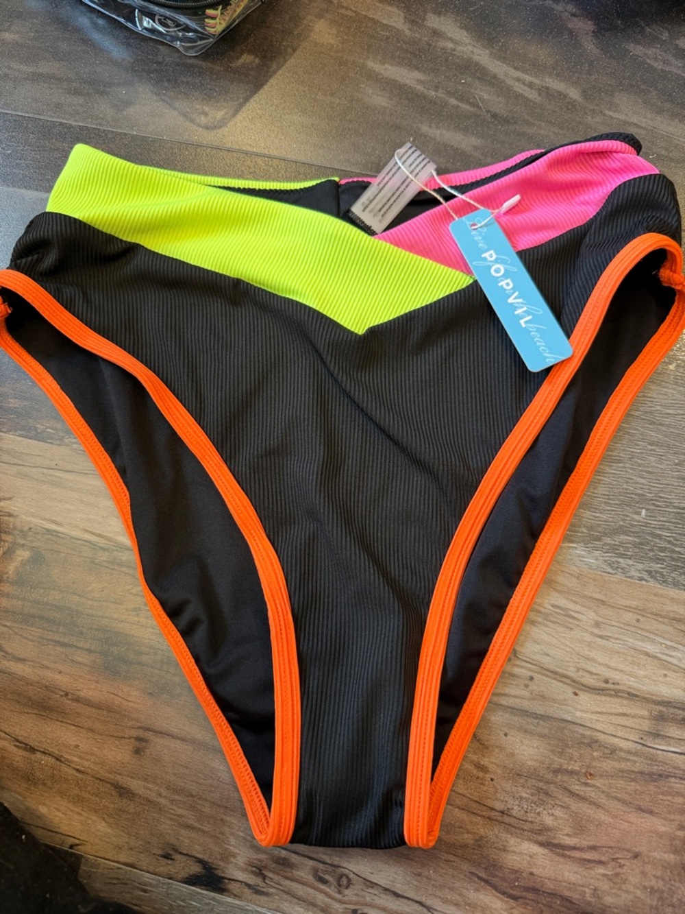 Original Fit V-Wire Color Block Bikini Bottoms